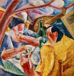 Bajo la pérgola en Nápoles, 1914